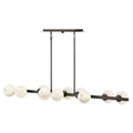 FREDRICK RAMOND, SELENE LINEAR & OVAL CHANDELIER, PENDANT LIGHT