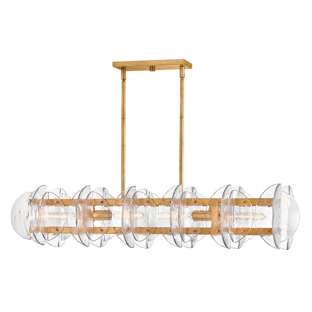 FREDRICK RAMOND, SERAPHINA LINEAR & OVAL CHANDELIER, PENDANT LIGHT