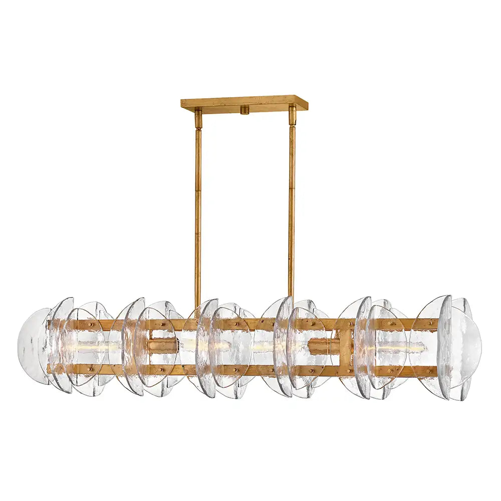 FREDRICK RAMOND, SERAPHINA LINEAR & OVAL CHANDELIER, PENDANT LIGHT