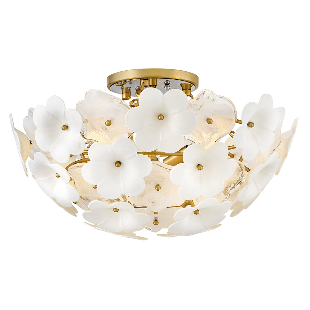 FREDRICK RAMOND, MARIANNE SEMI-FLUSH MOUNT, FLUSH MOUNT CEILING LIGHTS 
