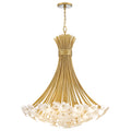 FREDRICK RAMOND, MARIANNE SINGLE TIER CHANDELIER, PENDANT LIGHT