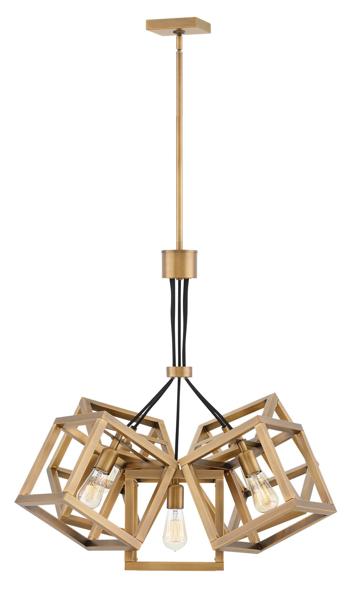 FREDRICK RAMOND, ENSEMBLE SINGLE TIER CHANDELIER, PENDANT LIGHT