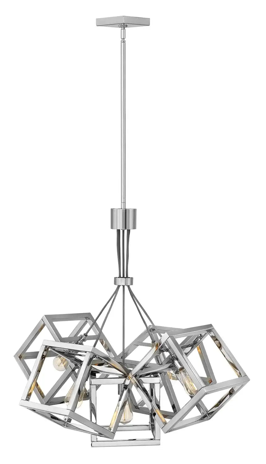 FREDRICK RAMOND, ENSEMBLE SINGLE TIER CHANDELIER, PENDANT LIGHT