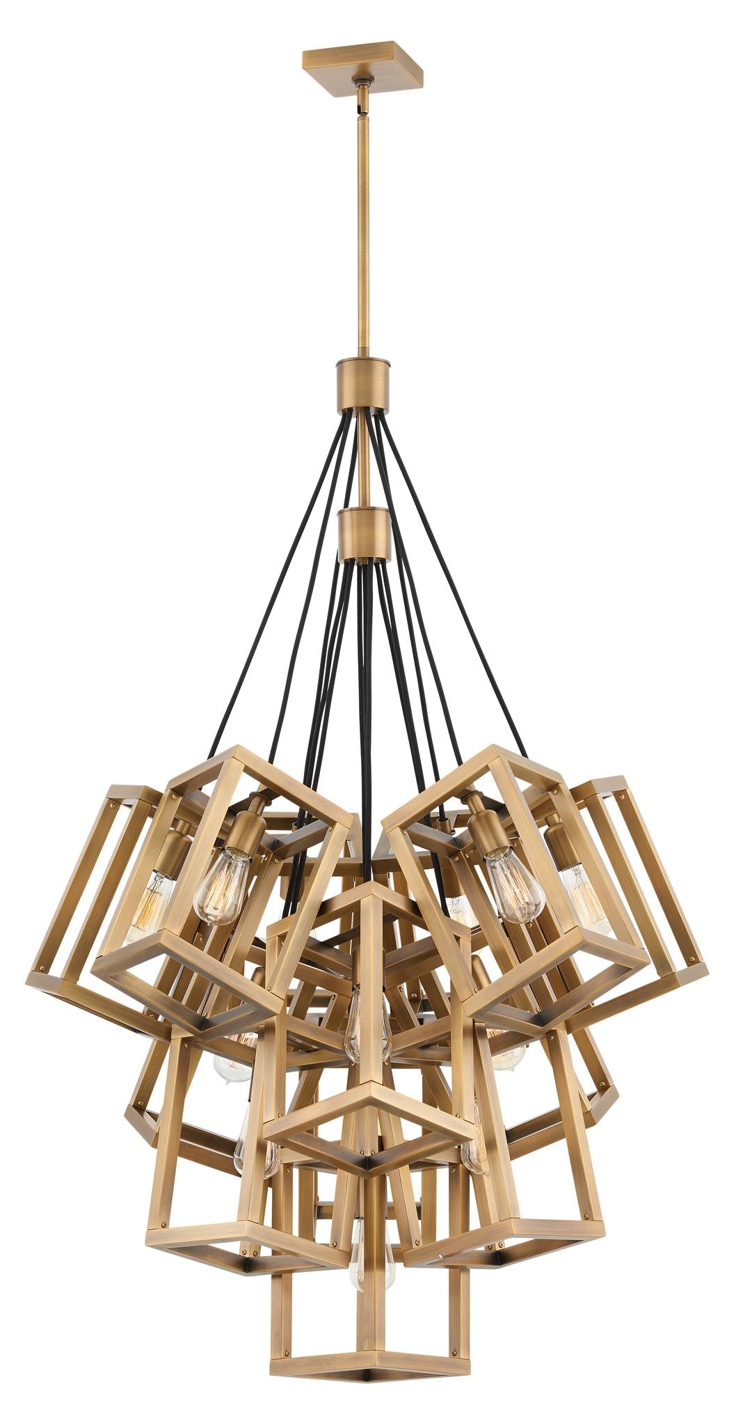 FREDRICK RAMOND, ENSEMBLE MULTI TIER CHANDELIER, PENDANT LIGHT