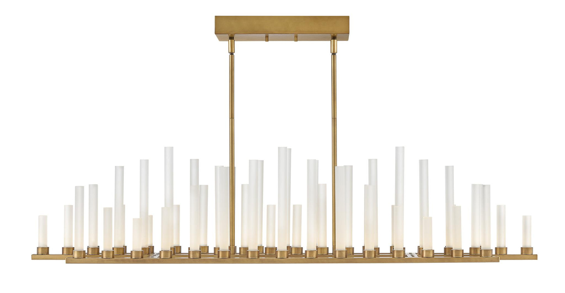 FREDRICK RAMOND, TRINITY LINEAR & OVAL CHANDELIER, PENDANT LIGHT