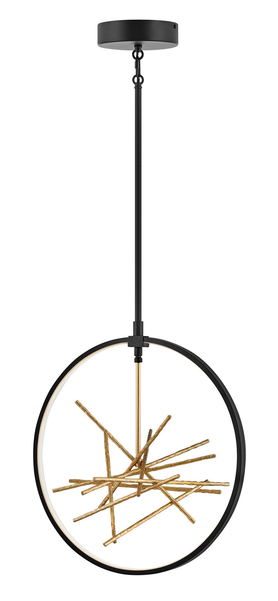 FREDRICK RAMOND, STYX PENDANT OPEN FRAME CHANDELIER, PENDANT LIGHT