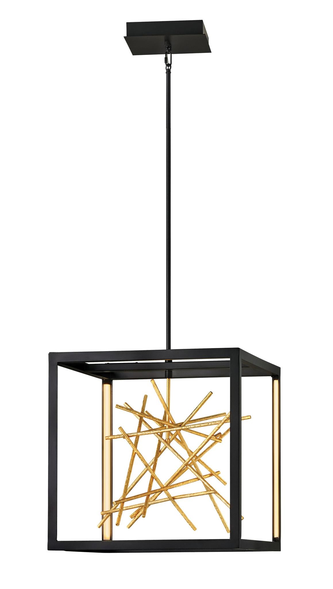 FREDRICK RAMOND, STYX PENDANT OPEN FRAME CHANDELIER, PENDANT LIGHT