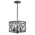 FREDRICK RAMOND, EVE FLUSH MOUNT PENDANT, PENDANT LIGHT