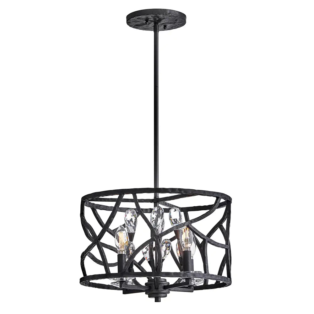 FREDRICK RAMOND, EVE FLUSH MOUNT PENDANT, PENDANT LIGHT