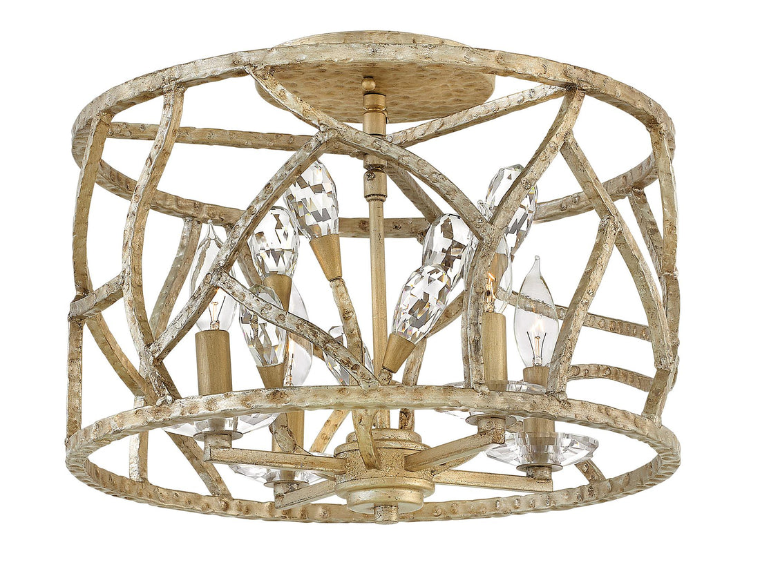 FREDRICK RAMOND, EVE FLUSH MOUNT PENDANT, PENDANT LIGHT