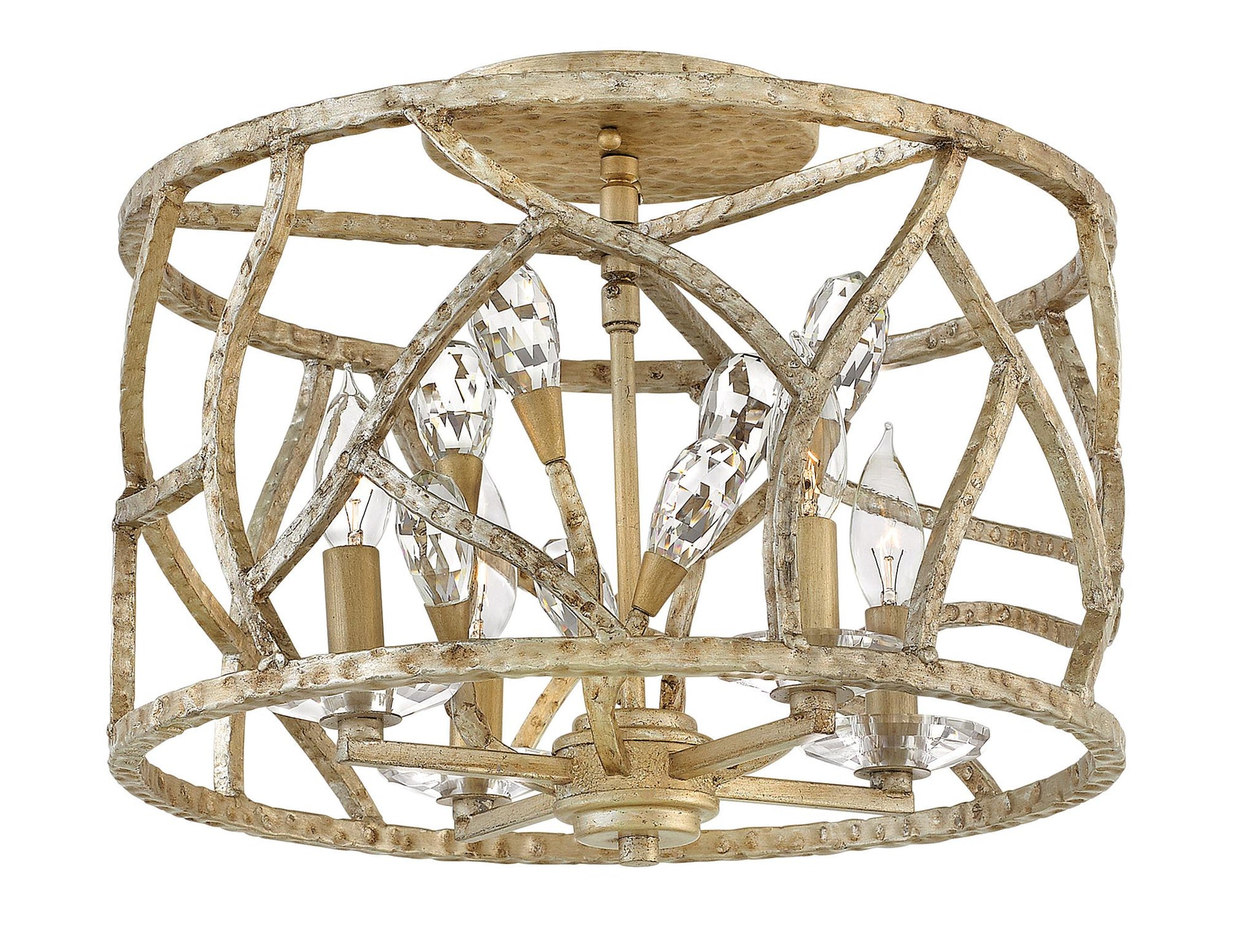 FREDRICK RAMOND, EVE FLUSH MOUNT PENDANT, PENDANT LIGHT
