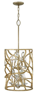 FREDRICK RAMOND, EVE DRUM MULTI TIER OPEN FRAME CHANDELIER, PENDANT LIGHT