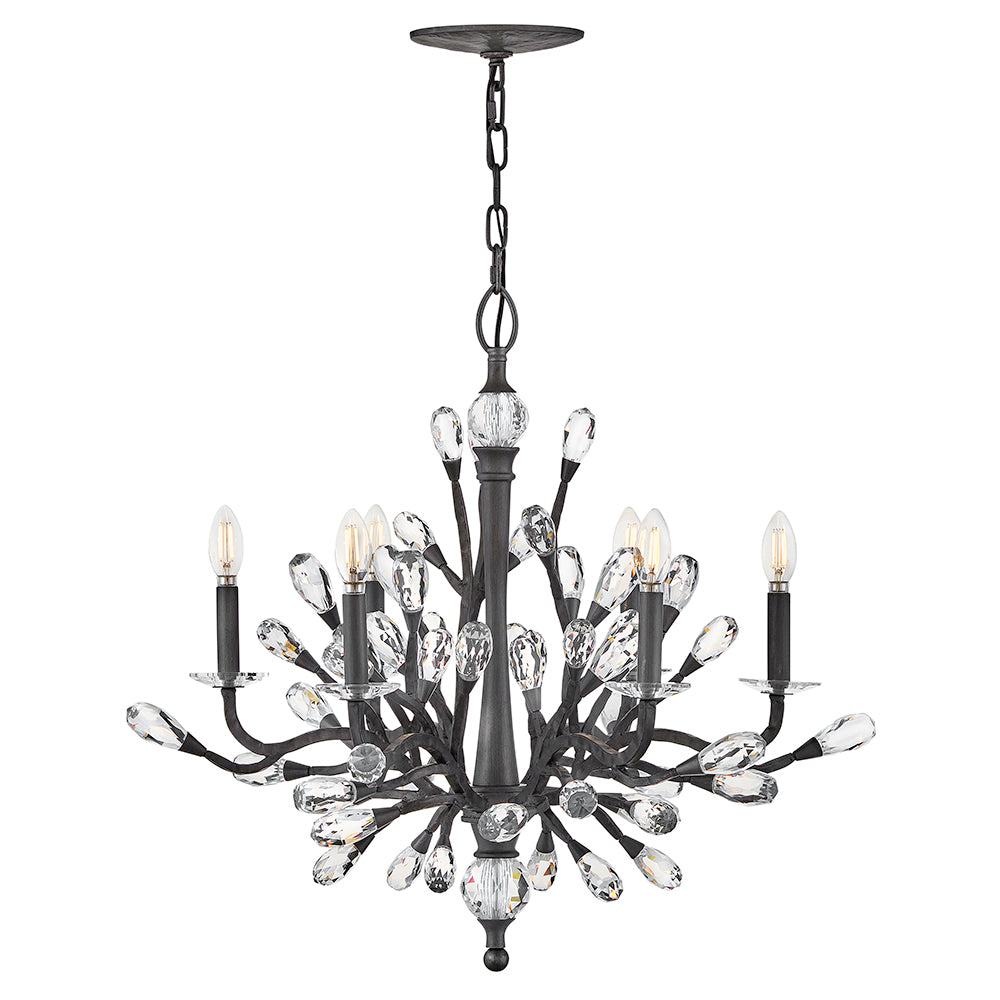 FREDRICK RAMOND, EVE SINGLE TIER CHANDELIER, PENDANT LIGHT
