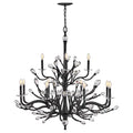 FREDRICK RAMOND, EVE MULTI TIER CHANDELIER, PENDANT LIGHT