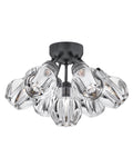FREDRICK RAMOND, ELISE SEMI-FLUSH MOUNT, FLUSH MOUNT CEILING LIGHTS 