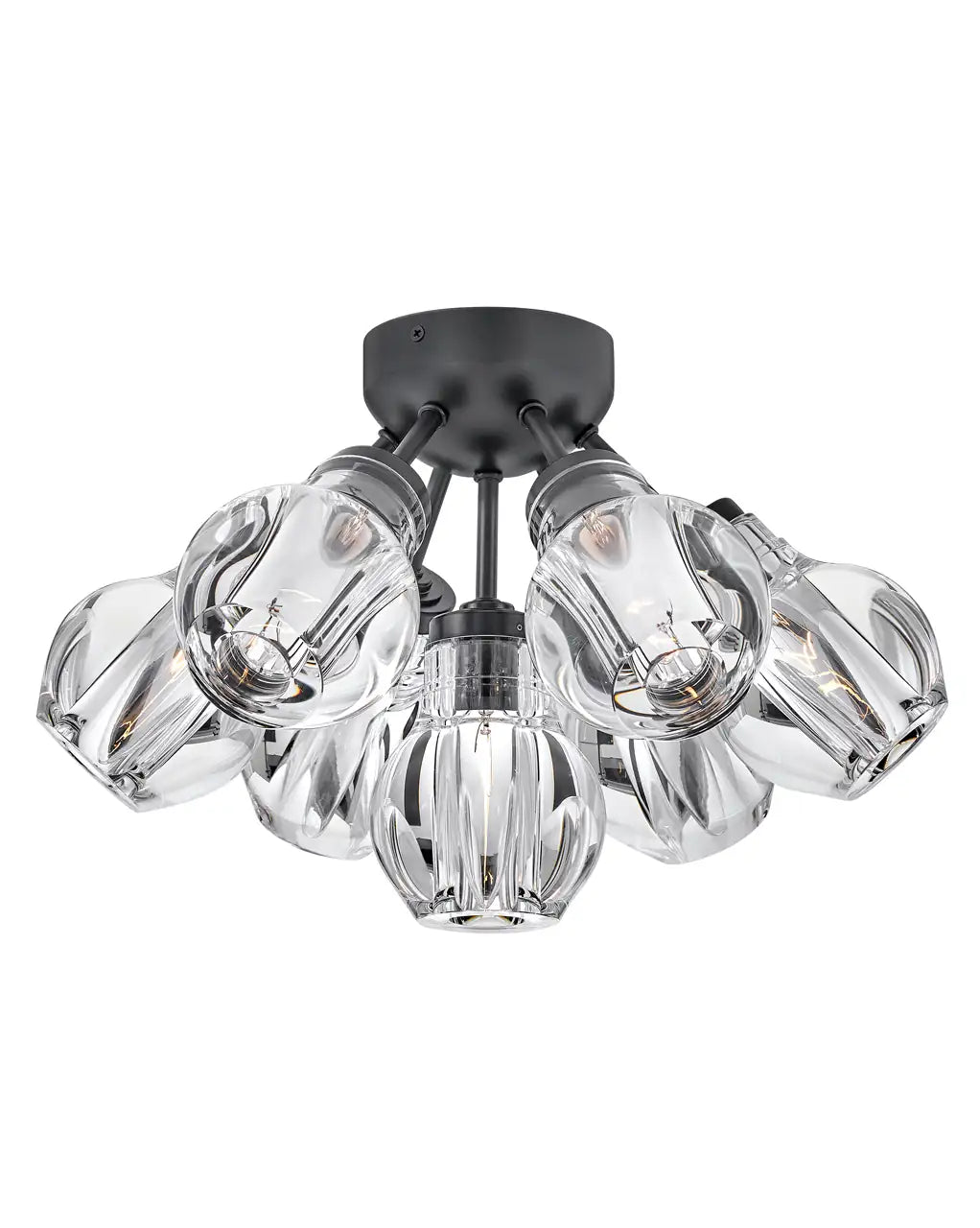 FREDRICK RAMOND, ELISE SEMI-FLUSH MOUNT, FLUSH MOUNT CEILING LIGHTS