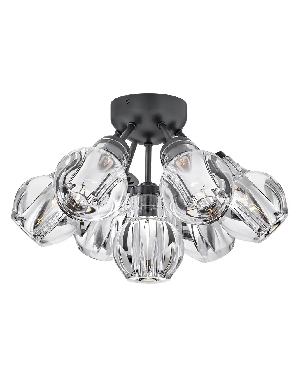 FREDRICK RAMOND, Elise Semi-Flush Mount, FLUSH MOUNT CEILING LIGHTS