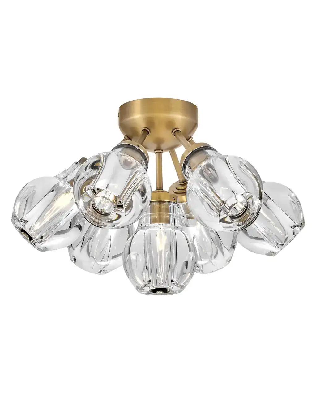 FREDRICK RAMOND, Elise Semi-Flush Mount, FLUSH MOUNT CEILING LIGHTS