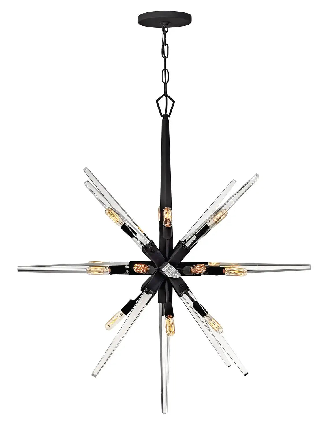 FREDRICK RAMOND, ARIEL ORB CHANDELIER, PENDANT LIGHT