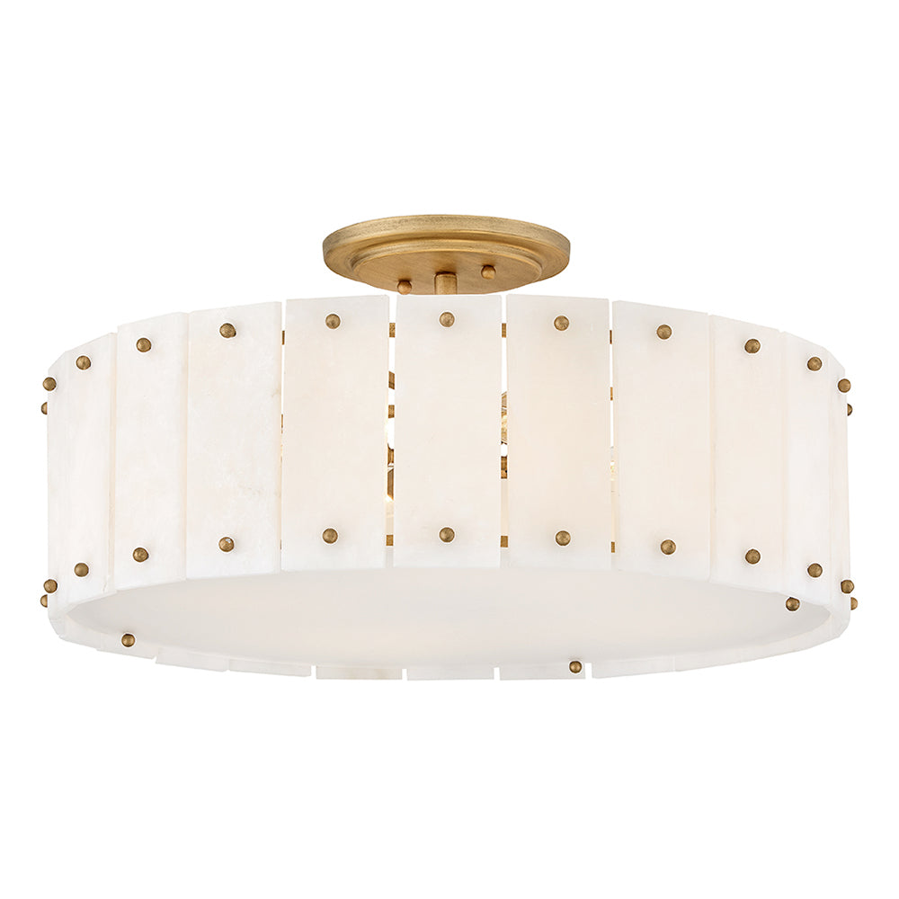 FREDRICK RAMOND, SIMONE SEMI-FLUSH MOUNT, FLUSH MOUNT CEILING LIGHTS 