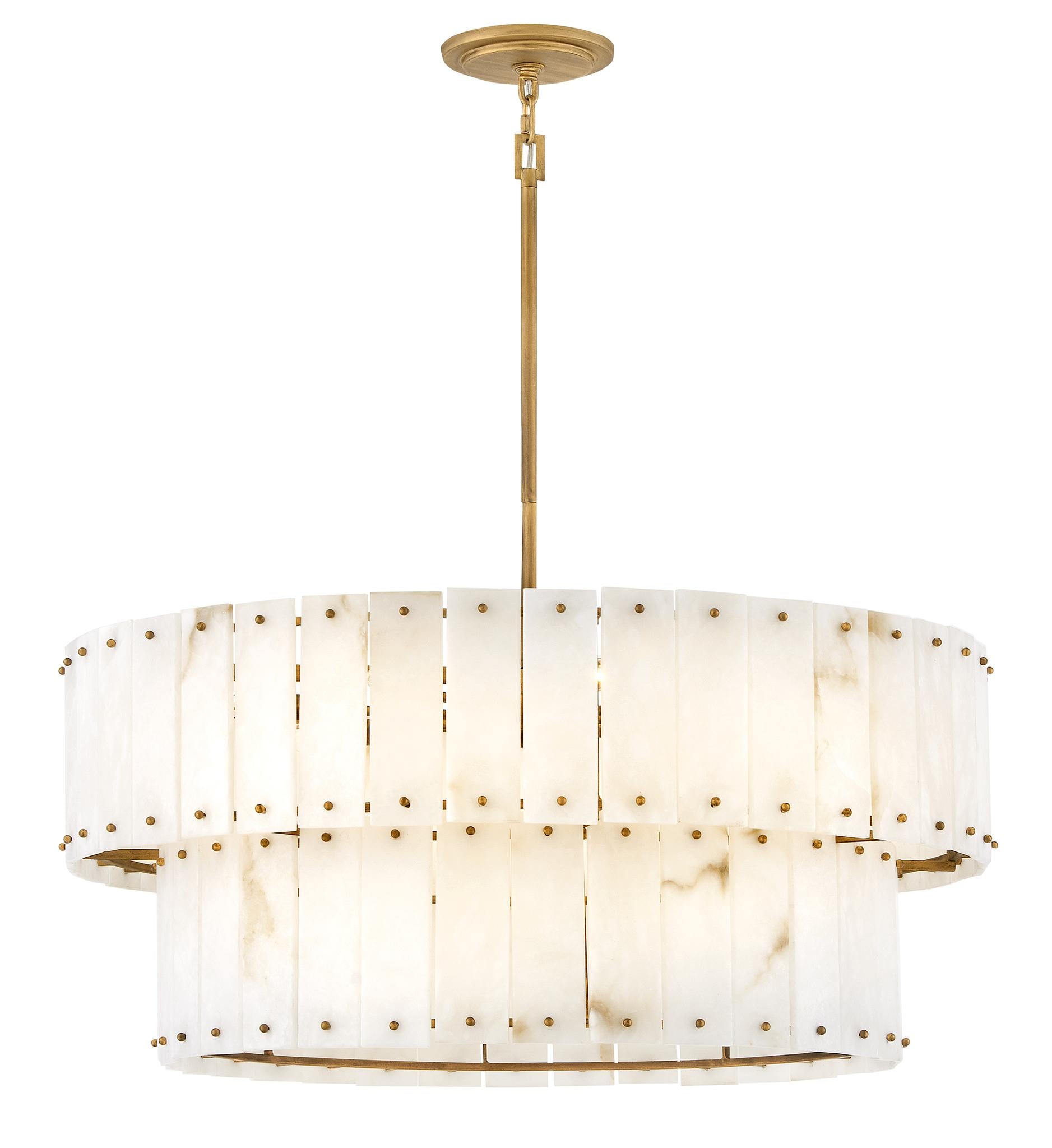 FREDRICK RAMOND, SIMONE DRUM CHANDELIER, PENDANT LIGHT