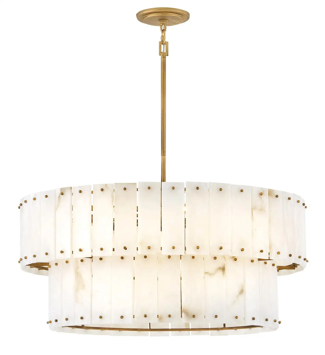 FREDRICK RAMOND, SIMONE DRUM CHANDELIER, PENDANT LIGHT
