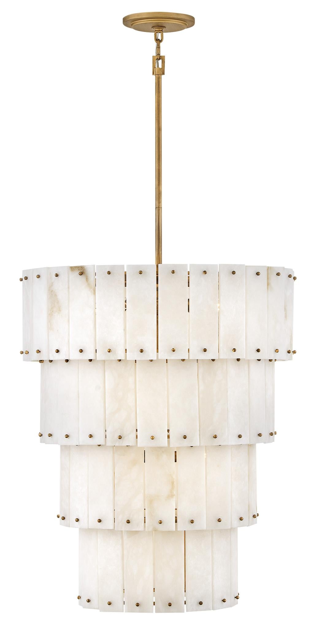 FREDRICK RAMOND, SIMONE MULTI TIER CHANDELIER, PENDANT LIGHT