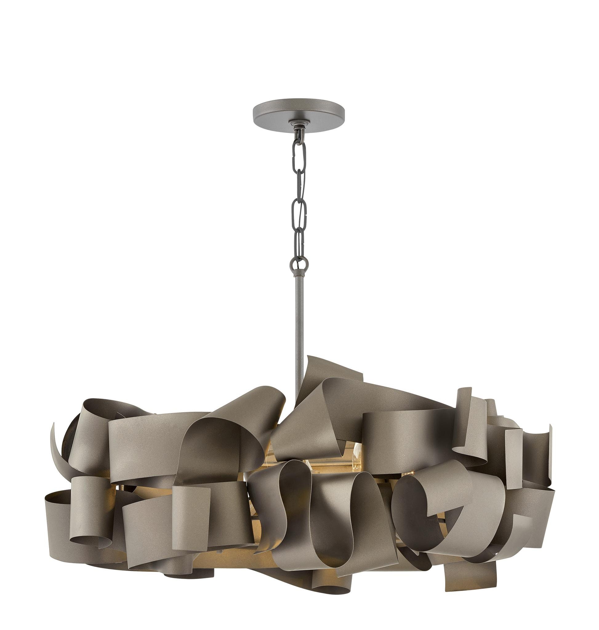 FREDRICK RAMOND, DELFINA DRUM CHANDELIER, PENDANT LIGHT