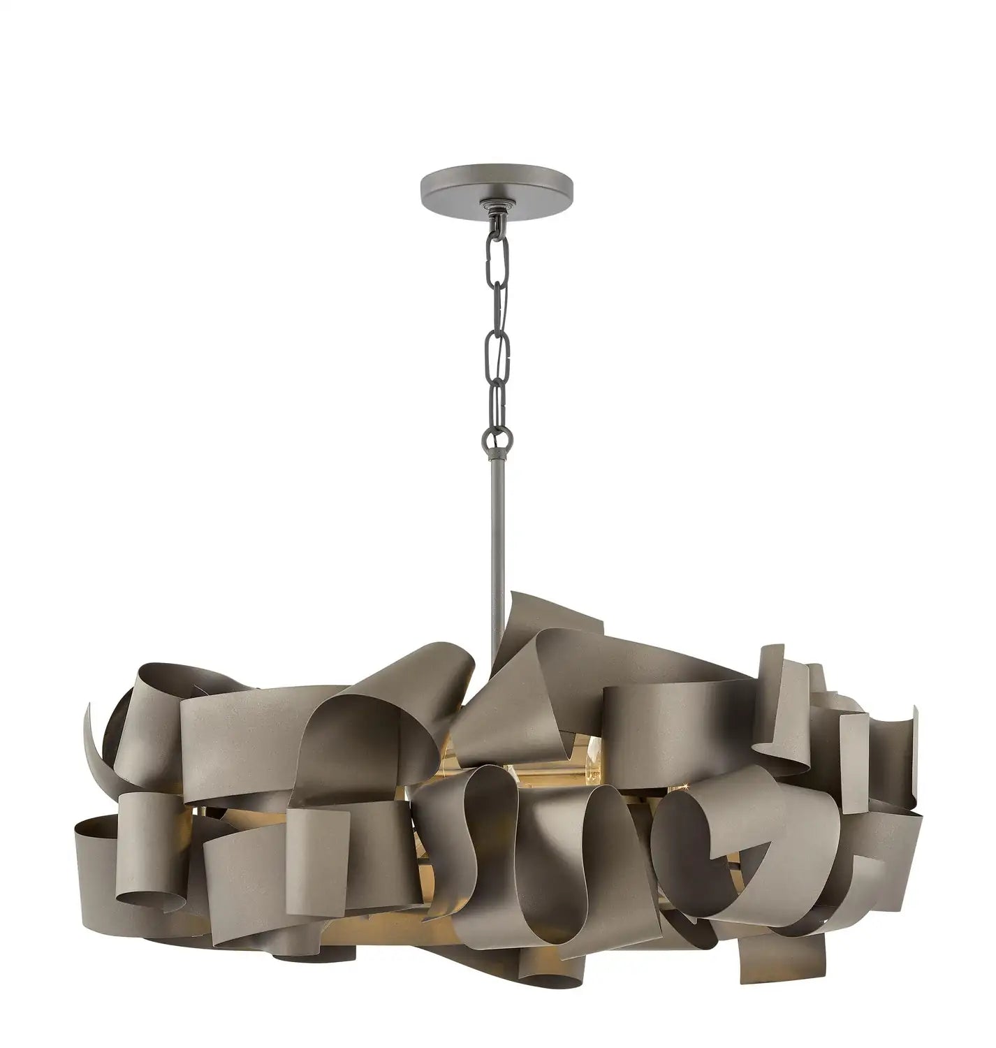 FREDRICK RAMOND, DELFINA DRUM CHANDELIER, PENDANT LIGHT
