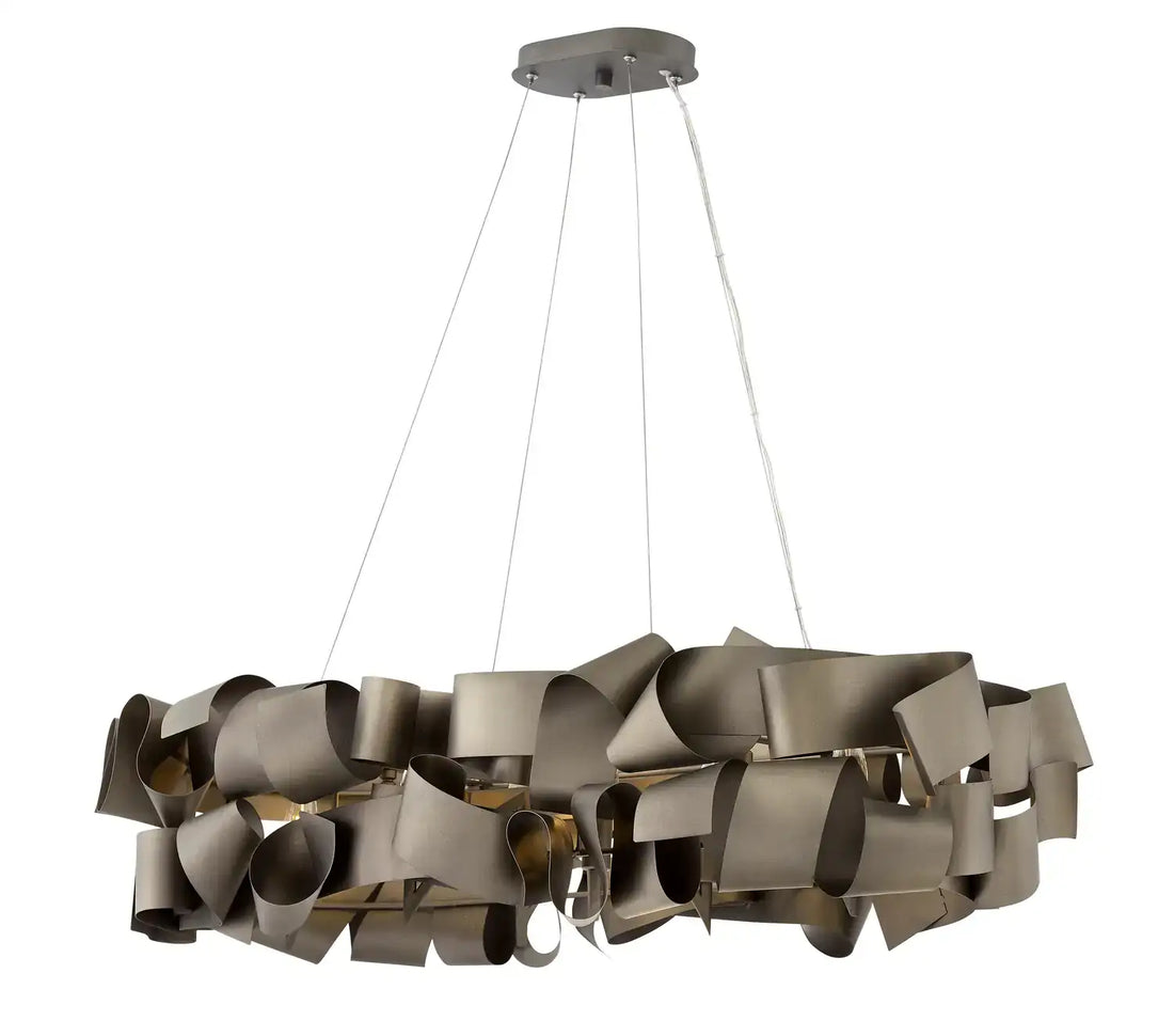 FREDRICK RAMOND, Delfina Six Light Linear Chandelier, CHANDELIER LIGHT