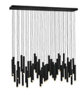 FREDRICK RAMOND, HARMONY LINEAR & OVAL CHANDELIER, PENDANT LIGHT