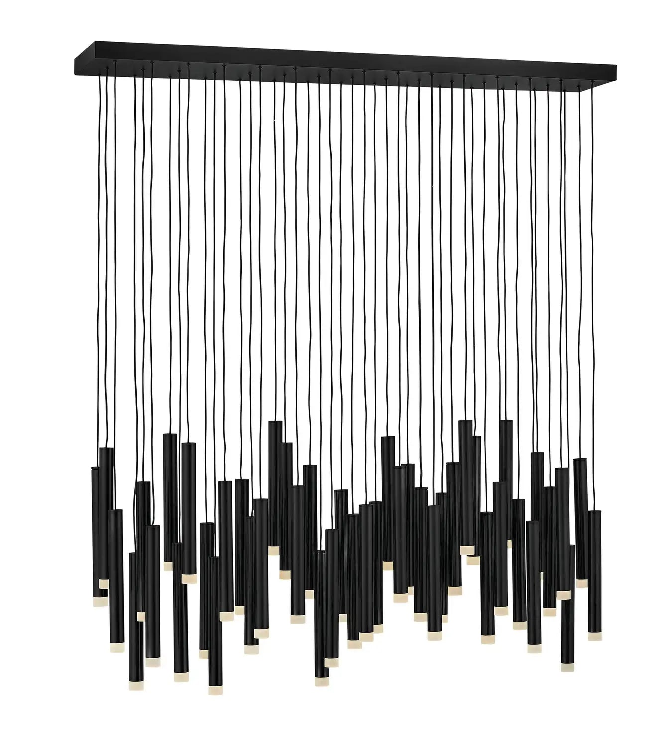 FREDRICK RAMOND, HARMONY LINEAR & OVAL CHANDELIER, PENDANT LIGHT