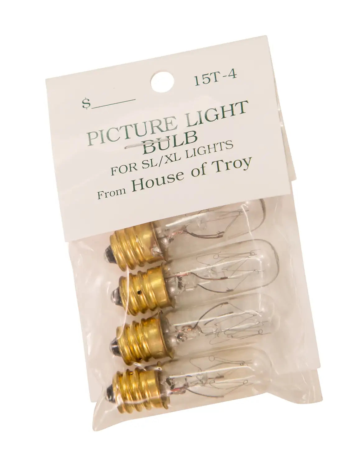HOUSE OF TROY INCANDESCENT CANDELABRA BULBS AND ACCESSORIES PACK OF 4 - DO NOT SHOW ON WEBSITE