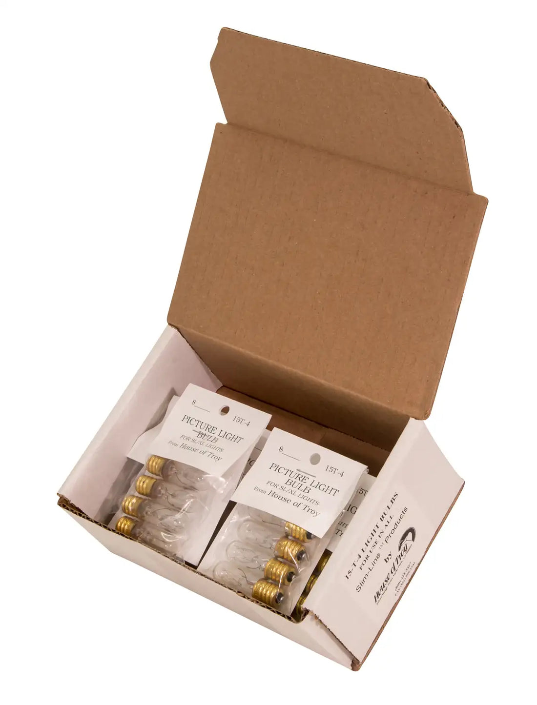 HOUSE OF TROY INCANDESCENT CANDELABRA BULBS AND ACCESSORIES CARTON OF 36 - DO NOT SHOW ON WEBSITE