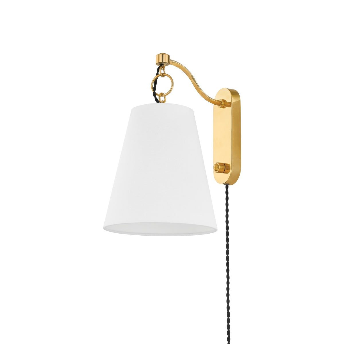 HUDSON VALLEY LIGHTING, JOAN PLUG-IN SCONCE, PLUG IN WALL LIGHT SCONCES
