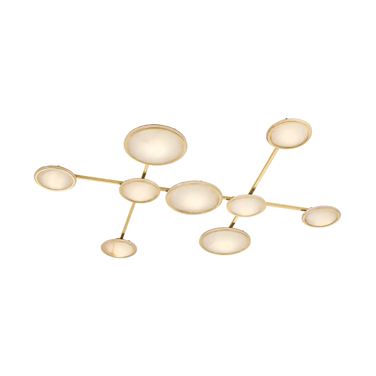 Corbett Lighting, Goshenite Flush Mount, SEMI FLUSH MOUNT LIGHT