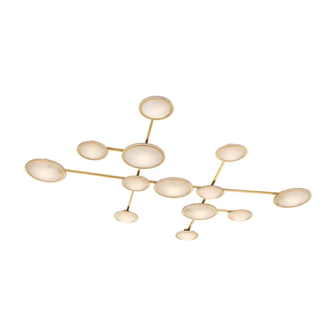 Corbett Lighting, Goshenite Flush Mount, SEMI FLUSH MOUNT LIGHT