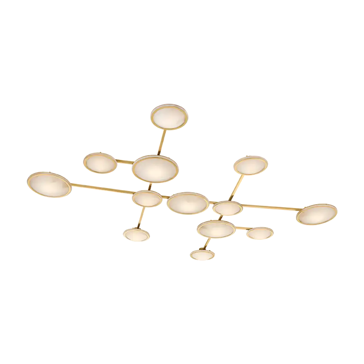 Corbett Lighting, Goshenite Flush Mount, SEMI FLUSH MOUNT LIGHT