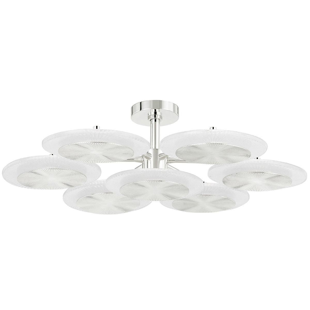 CORBETT LIGHTING, 7 LIGHT SEMI FLUSH, SEMI FLUSH MOUNT LIGHT