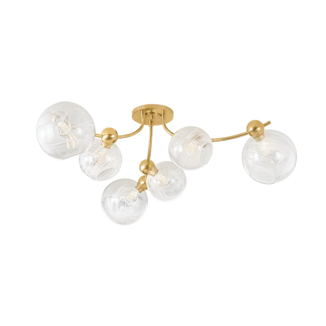 Corbett Lighting, ASTRAIA SEMI FLUSH, SEMI FLUSH MOUNT LIGHT
