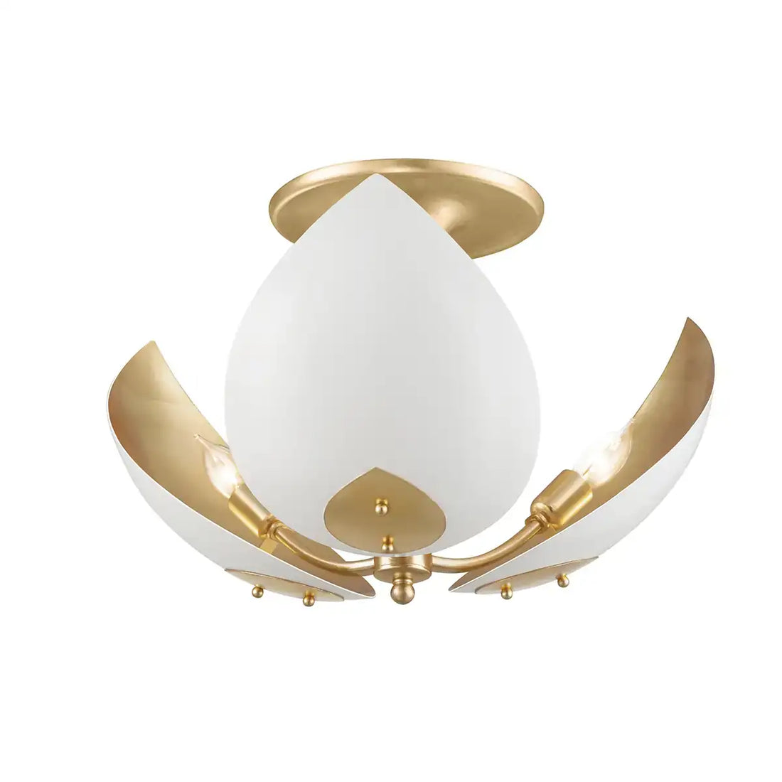 Hudson Valley Lighting, LOTUS SEMI FLUSH, SEMI FLUSH MOUNT LIGHT