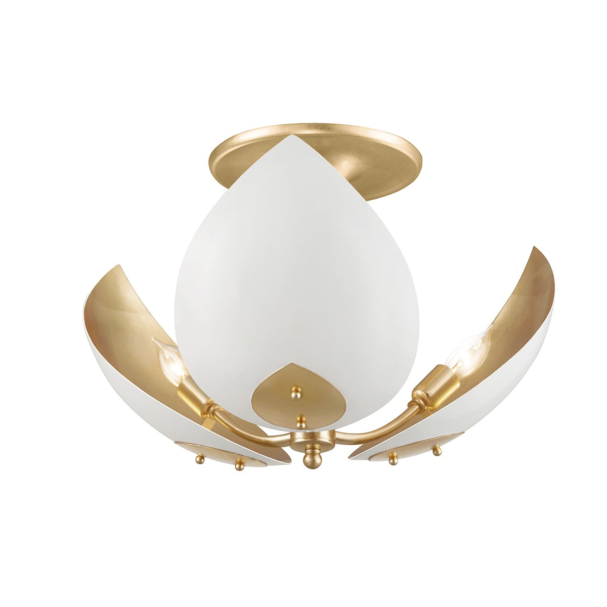 HUDSON VALLEY LIGHTING, LOTUS SEMI FLUSH, SEMI FLUSH MOUNT LIGHT