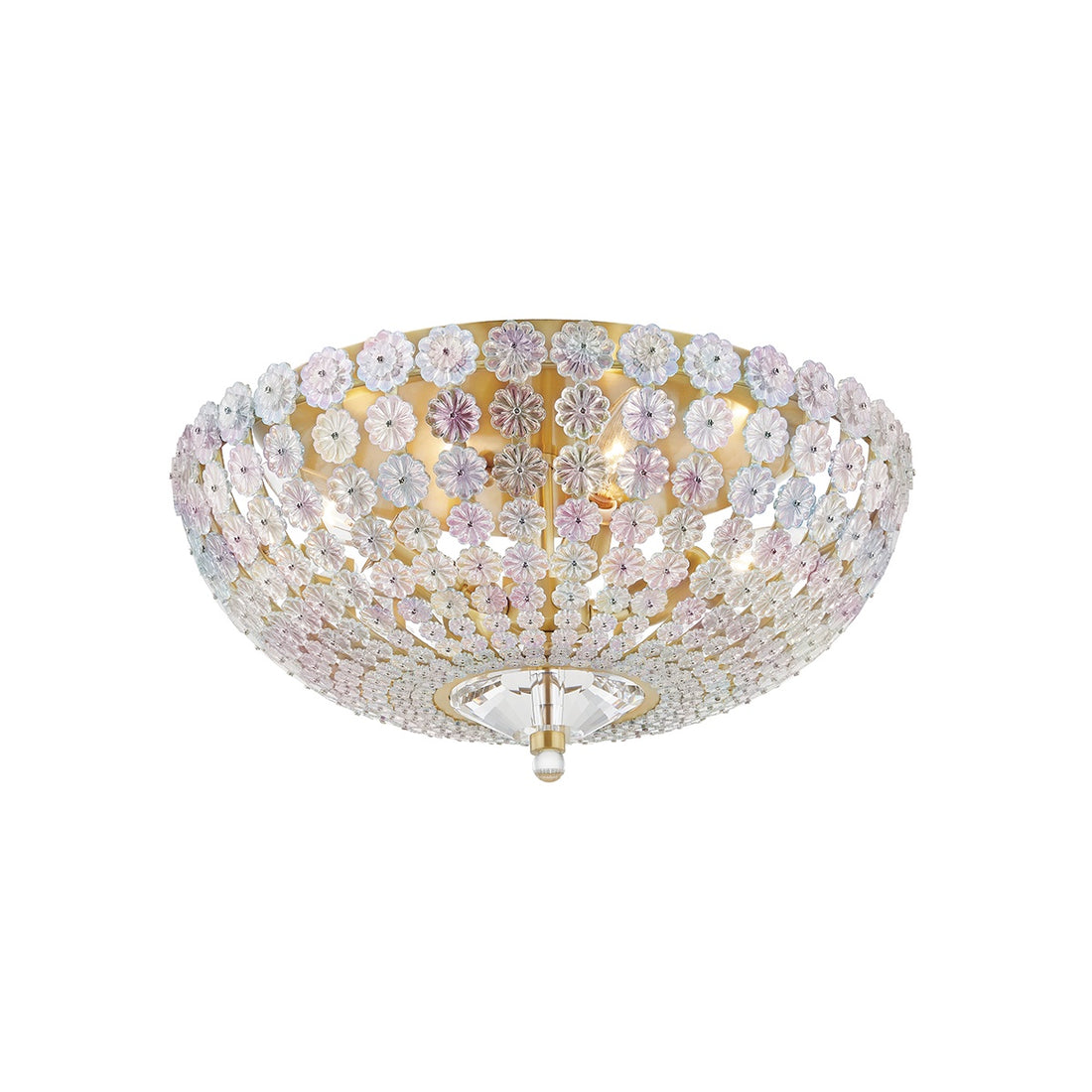 HUDSON VALLEY LIGHTING, FLORAL PARK SEMI FLUSH, SEMI FLUSH MOUNT LIGHT