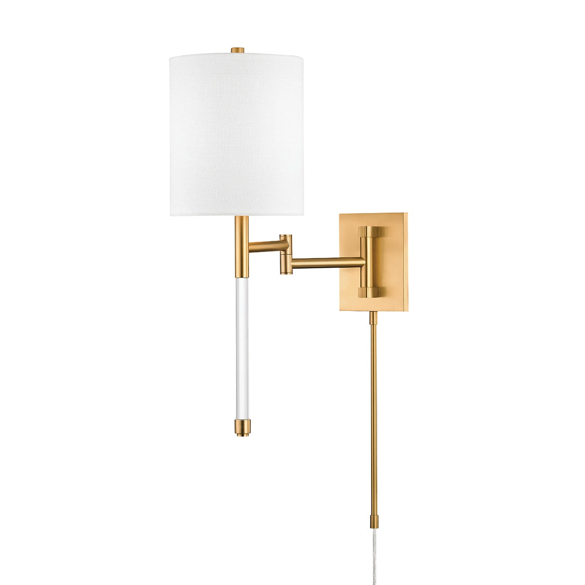 HUDSON VALLEY LIGHTING, ENGLEWOOD PLUG-IN SCONCE, PLUG IN WALL LIGHT SCONCES