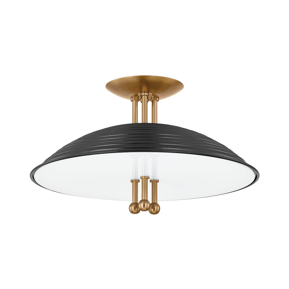 TROY LIGHTING, LARKIN SEMI FLUSH, SEMI FLUSH MOUNT LIGHT