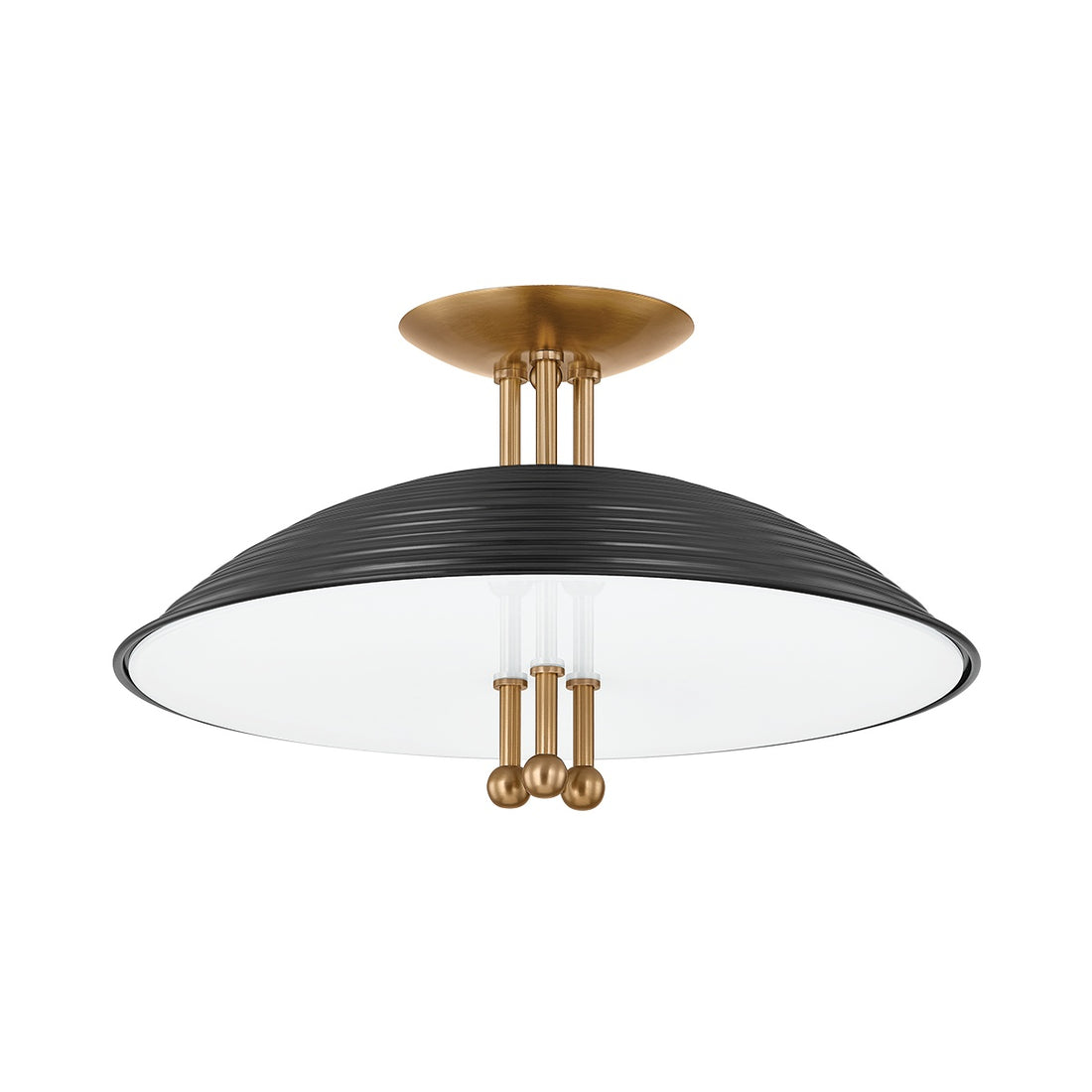 TROY LIGHTING, LARKIN SEMI FLUSH, SEMI FLUSH MOUNT LIGHT