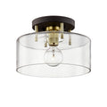 TROY LIGHTING, BERGAMOT STATION SEMI FLUSH, SEMI FLUSH MOUNT LIGHT