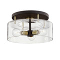 TROY LIGHTING, BERGAMOT STATION SEMI FLUSH, SEMI FLUSH MOUNT LIGHT