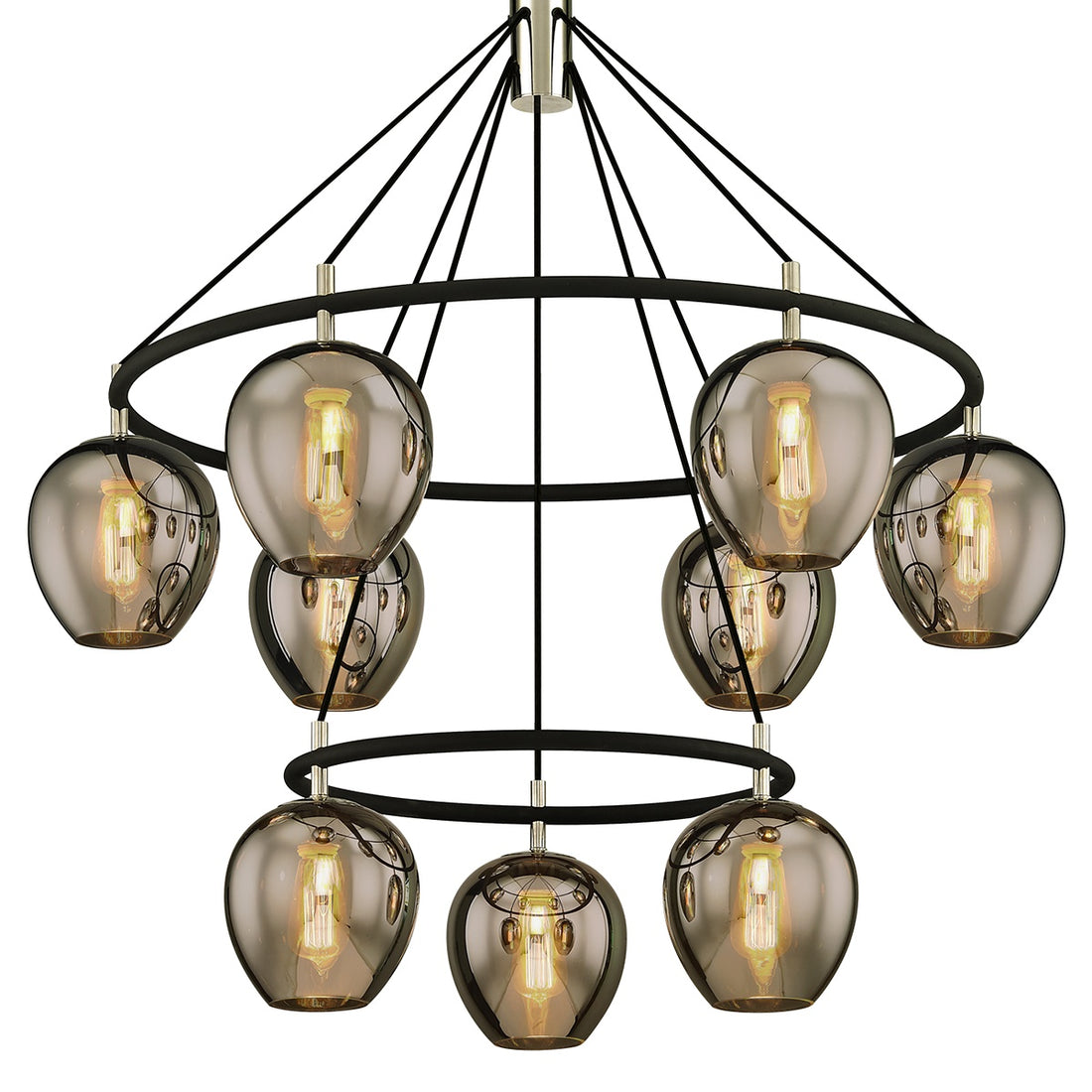 TROY LIGHTING, ILIAD CHANDELIER, CHANDELIER LIGHT