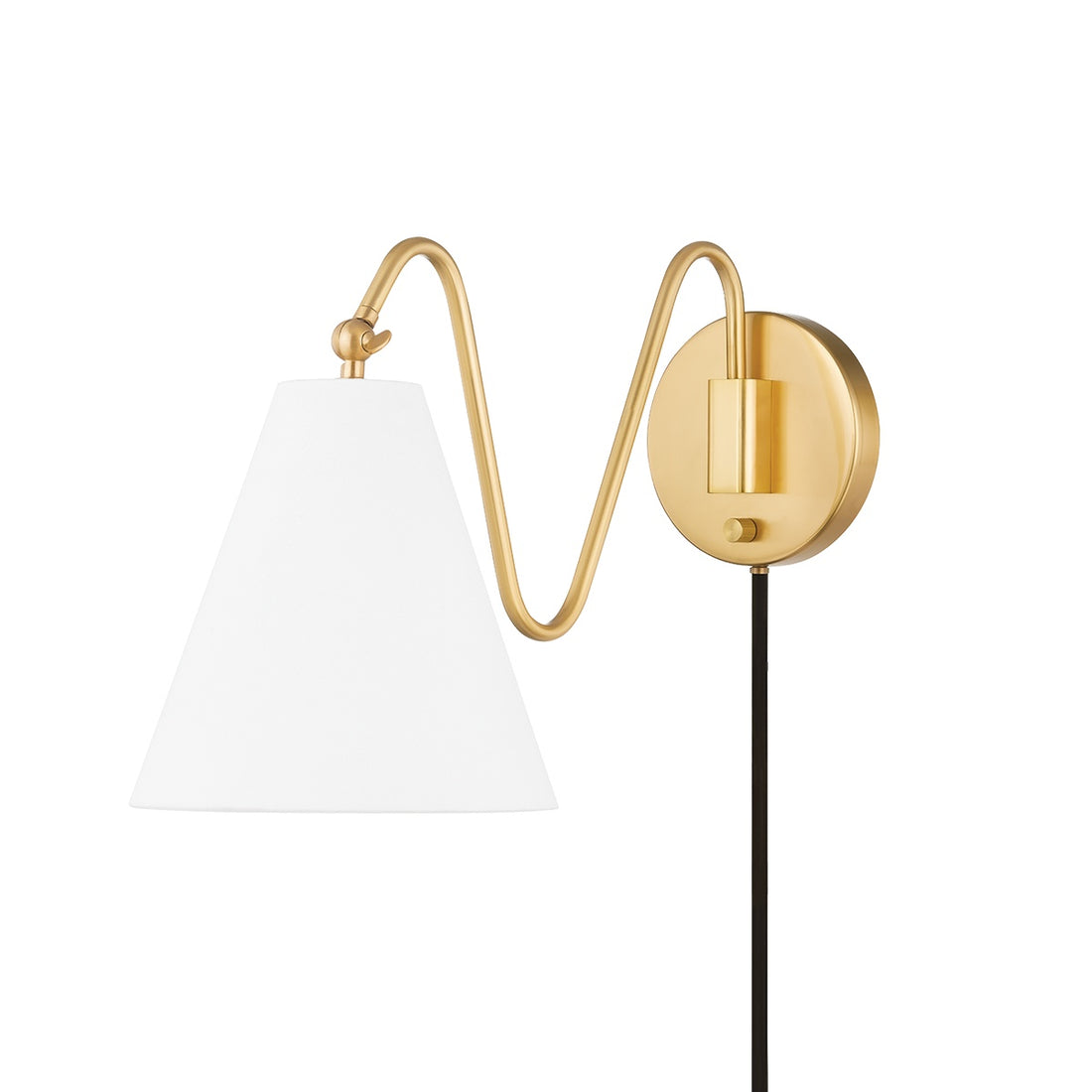 MITZI, ONDA PLUG-IN SCONCE, PLUG IN WALL LIGHT SCONCES